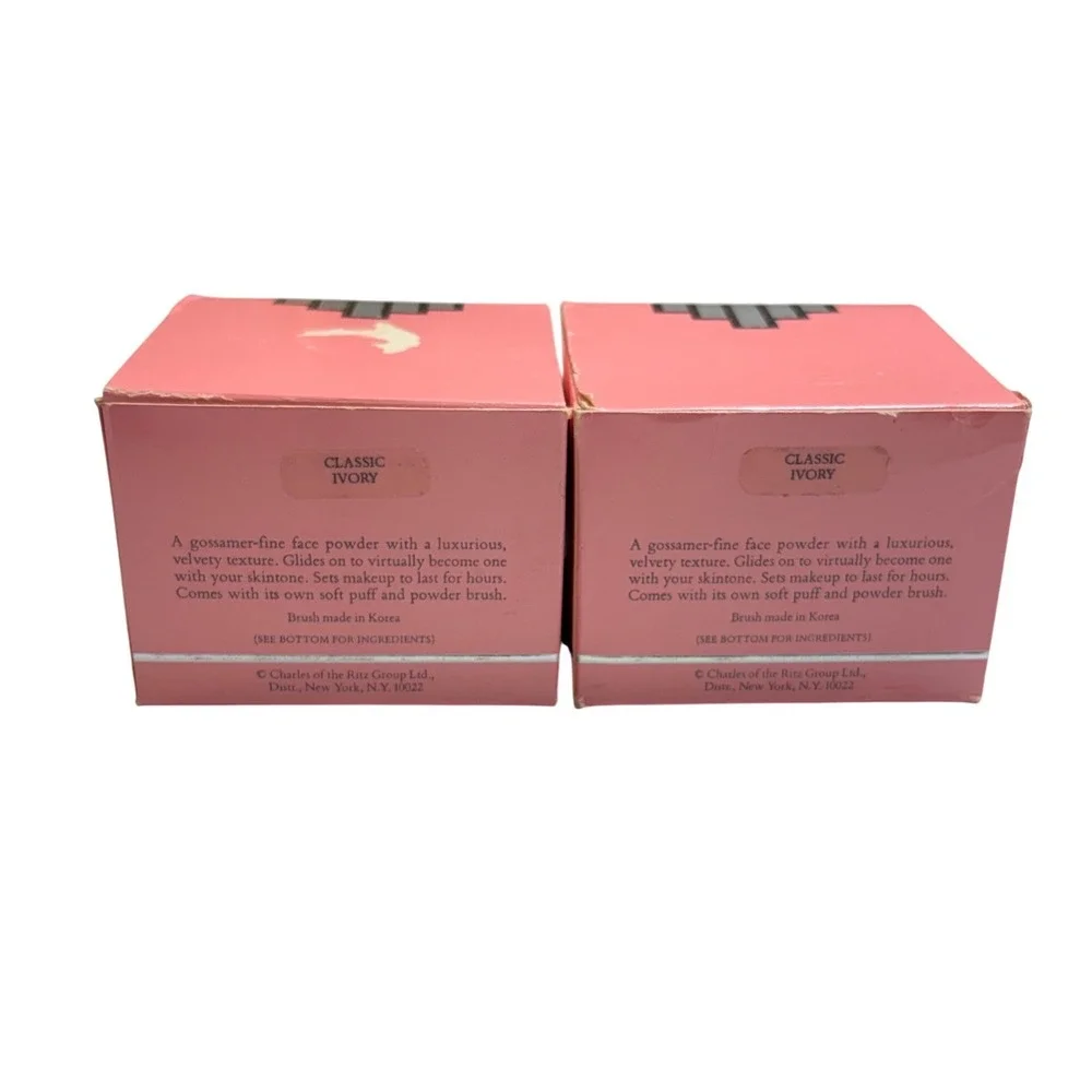 Charles of the Ritz Ready Blended Powder 1.5oz Classic Ivory 2pk Vintage Pink
